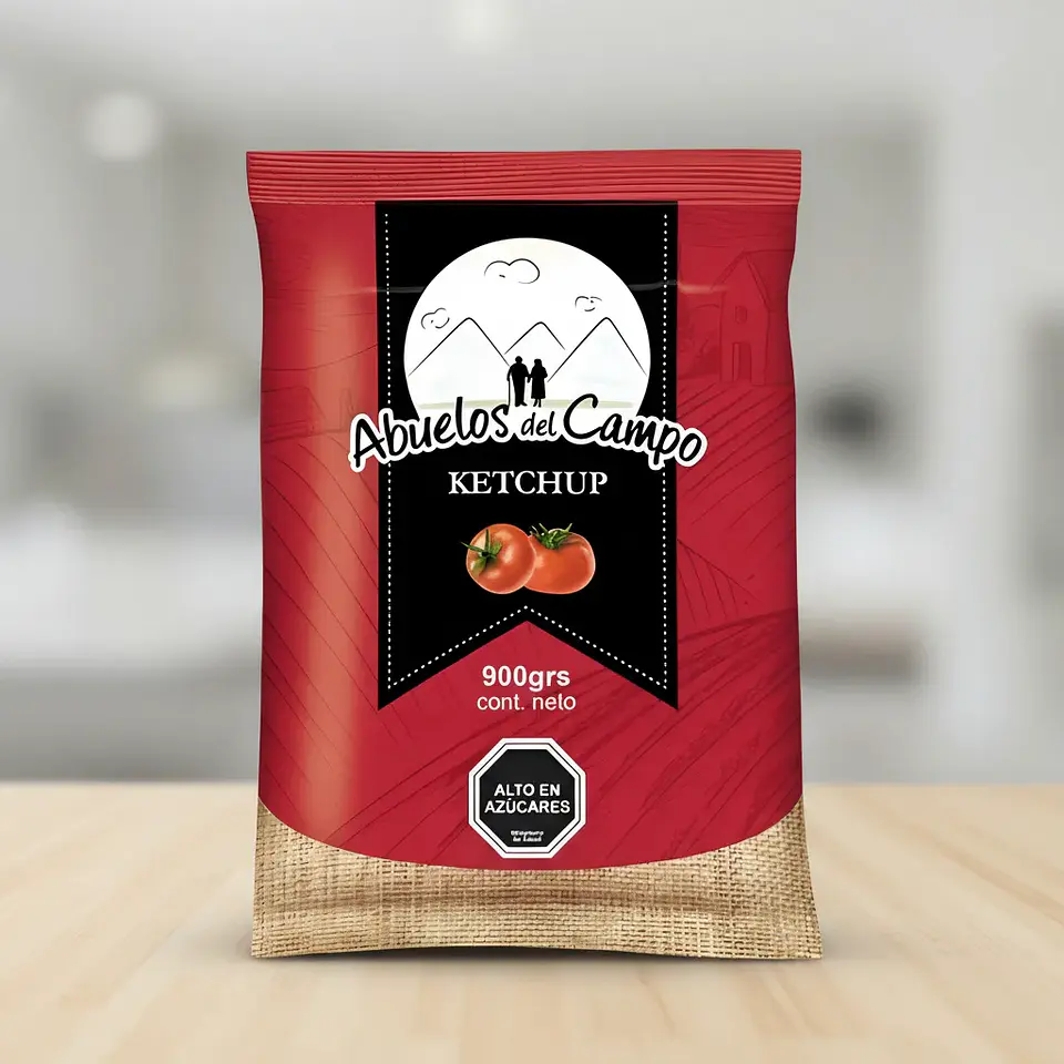 Ketchup Abuelos Del Campo Bolsa 900gr 3