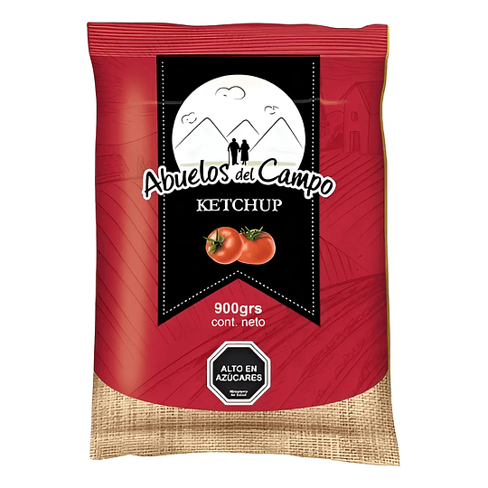 Ketchup Abuelos Del Campo Bolsa 900gr
