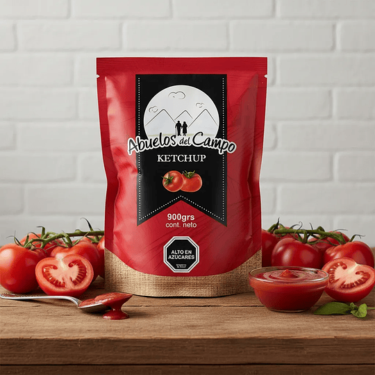 Ketchup Abuelos Del Campo Bolsa 900gr