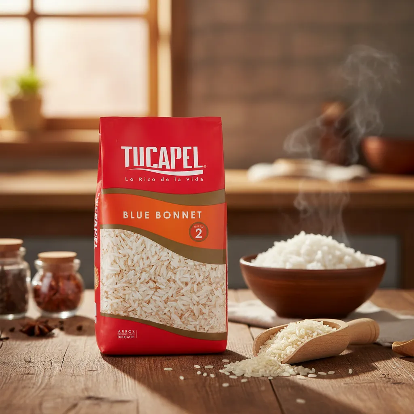 Arroz Tucapel Blue Bonnet Grado 2 Bolsa 900g 2