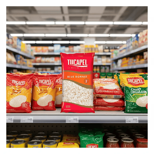 Arroz Tucapel Blue Bonnet Grado 2 Bolsa 900g