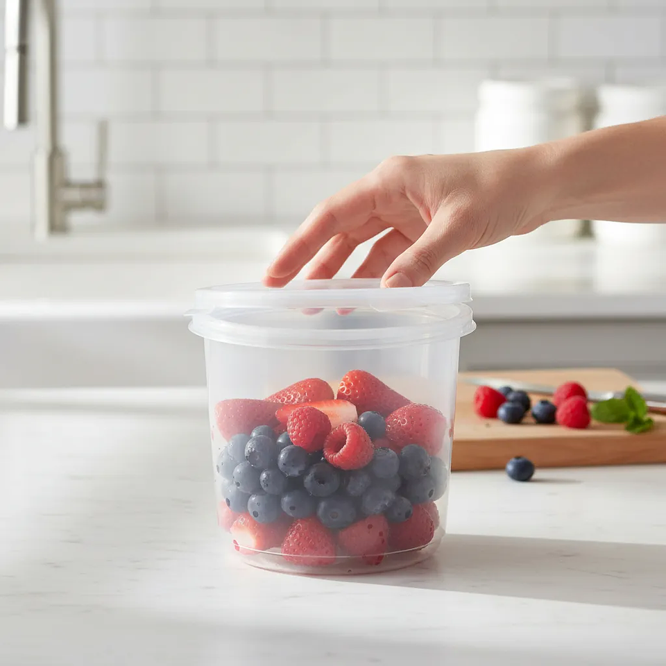 Pote / Contenedor 24oz - 750ml con Tapa (50 unidades) 2