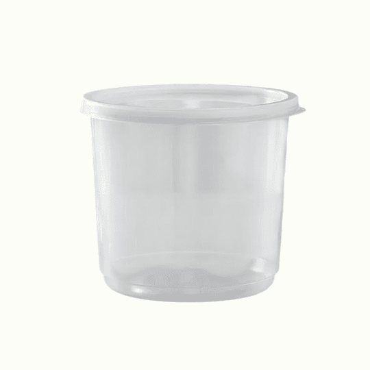 Pote / Contenedor 24oz - 750ml con Tapa (50 unidades)