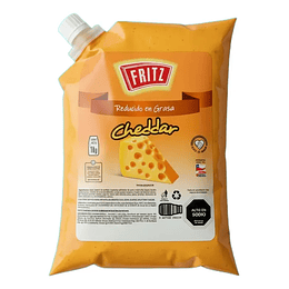 Salsa Queso Cheddar Fritz Bolsa 2.8kg
