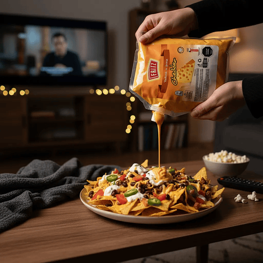 Salsa Queso Cheddar Fritz Bolsa 2.8kg