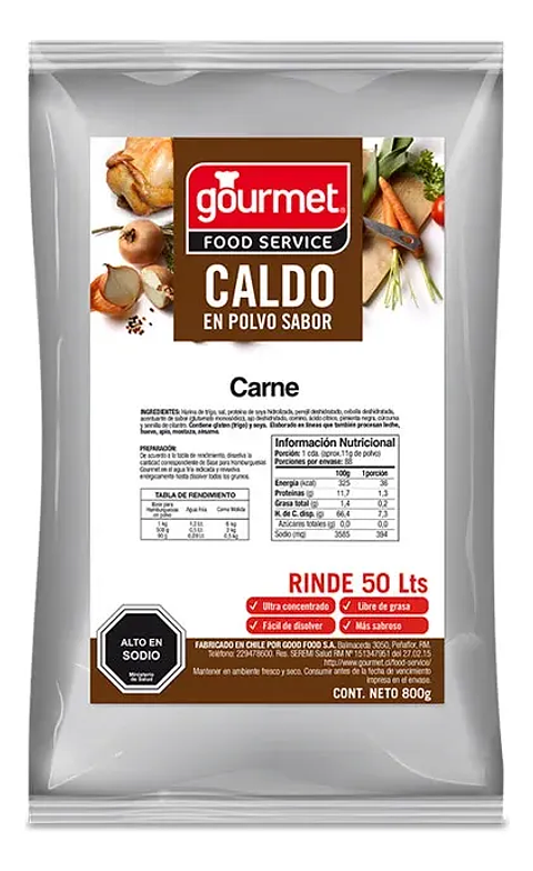 Caldo de Carne en Polvo Gourmet 800gr
