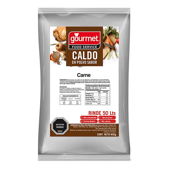 Caldo de Carne en Polvo Gourmet 800gr