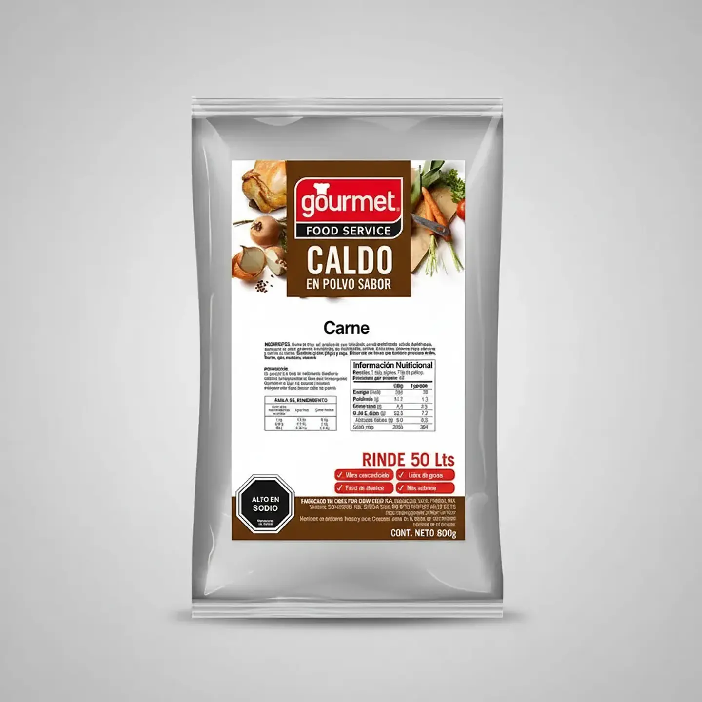 Caldo de Carne en Polvo Gourmet 800gr 2