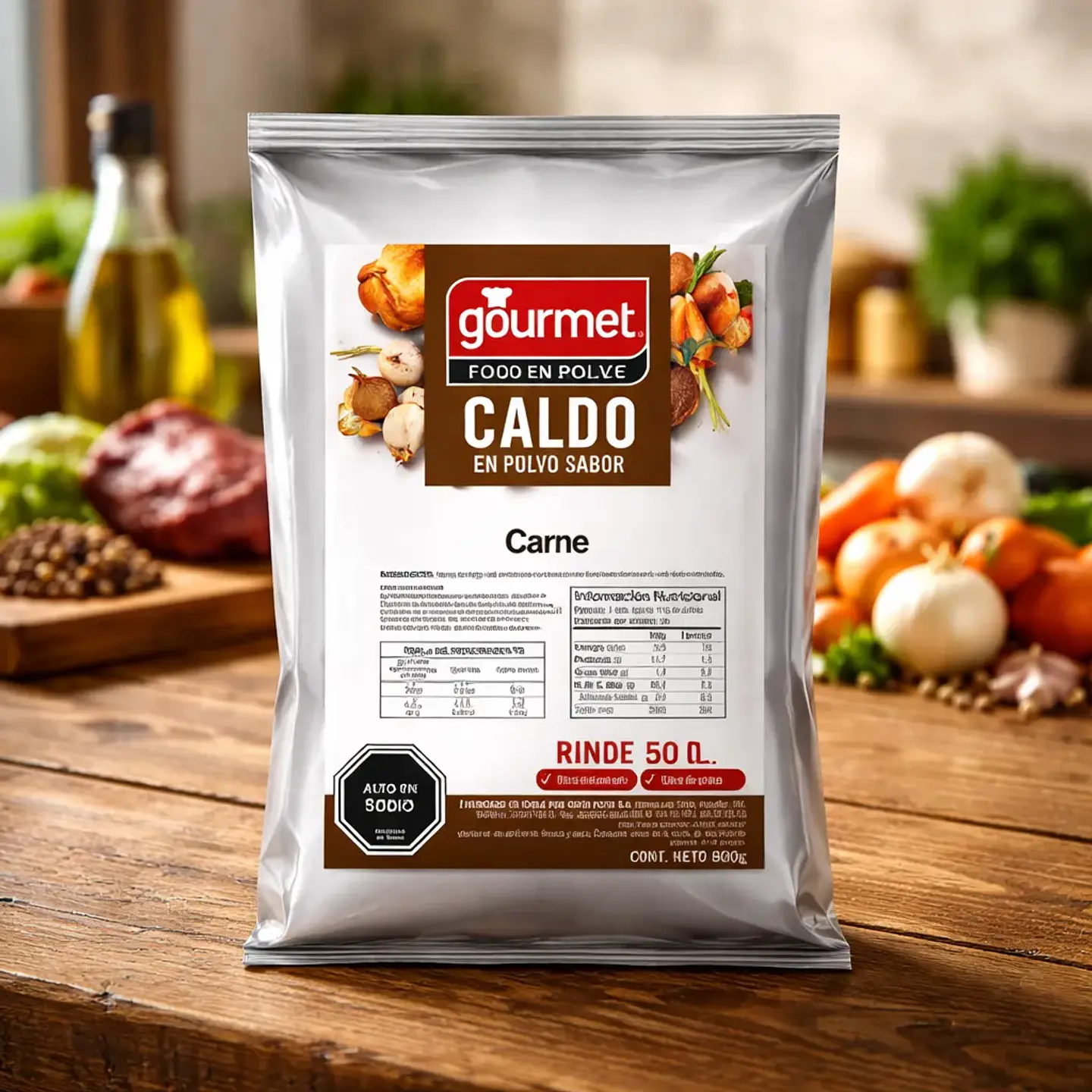 Caldo de Carne en Polvo Gourmet 800gr 4
