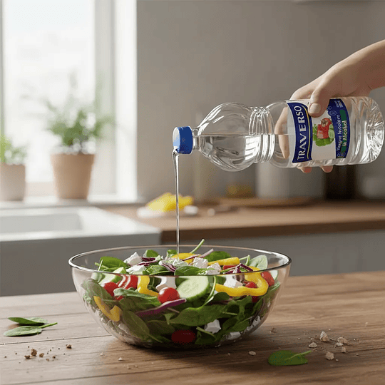 Vinagre Incoloro De Alcohol Traverso Botella 1000ml