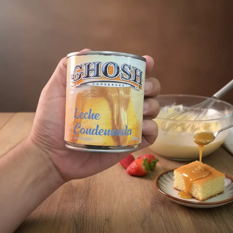 Leche Condensada Sucedanea Ghosh Lata 395g 5