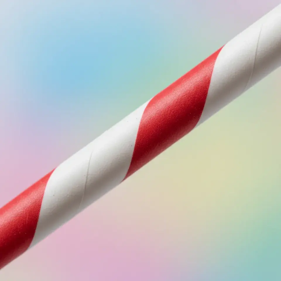 Bombillas Bicolor De Papel Envueltas 20x0,6cm X 300 Unidades 4