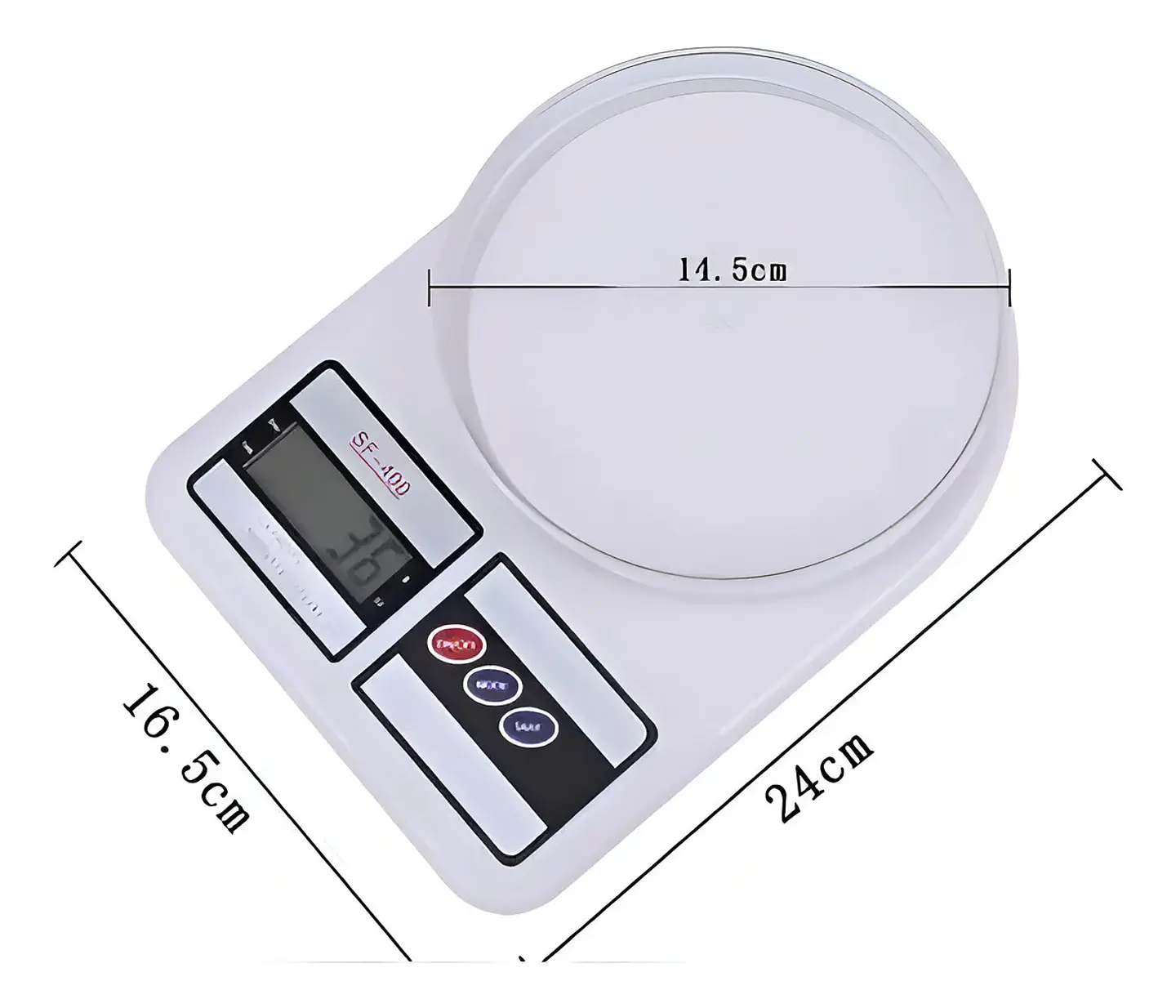 Balanza Gramera Pesa Digital Para Cocina Y Comercio 1g A 10kg 4
