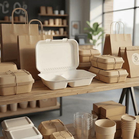 Colacion Biodegradable Compostable con División 50 Unidades