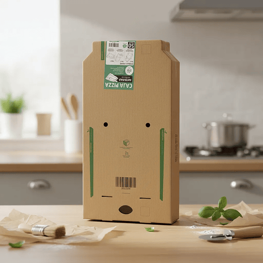 Caja Pizza Individual 25x25x4.5 Cm (50 Cajas) 