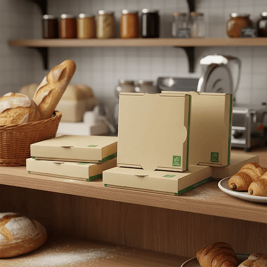 Caja Pizza Individual 25x25x4.5 Cm (50 Cajas) 