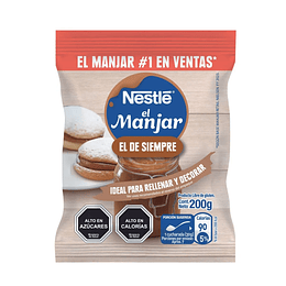 Manjar Nestlé Ideal Para Rellenar Y Decorar Bolsa 200gr