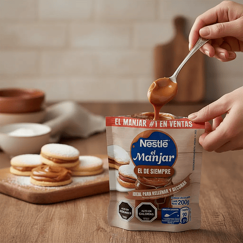 Manjar Nestlé Ideal Para Rellenar Y Decorar Bolsa 200gr
