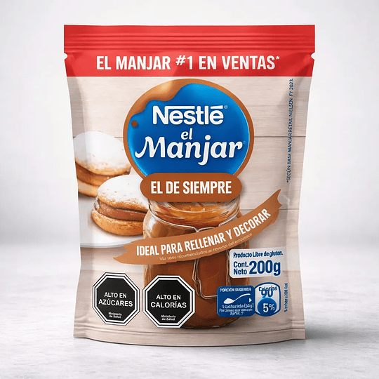 Manjar Nestlé Ideal Para Rellenar Y Decorar Bolsa 200gr