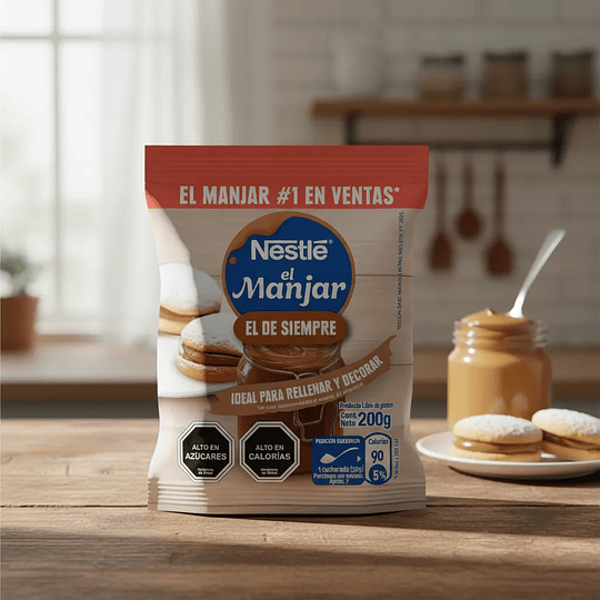 Manjar Nestlé Ideal Para Rellenar Y Decorar Bolsa 200gr