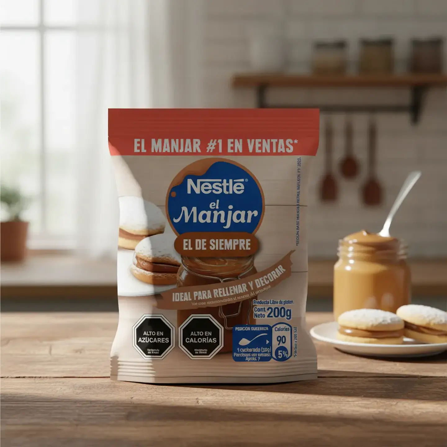 Manjar Nestlé Ideal Para Rellenar Y Decorar Bolsa 200gr 4