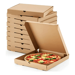 Caja De Pizza Familiar 38x38x4.5 Cm (50 Cajas)