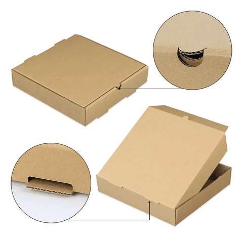 Caja De Pizza Familiar 32x32x4.5 Cm (50 Cajas)