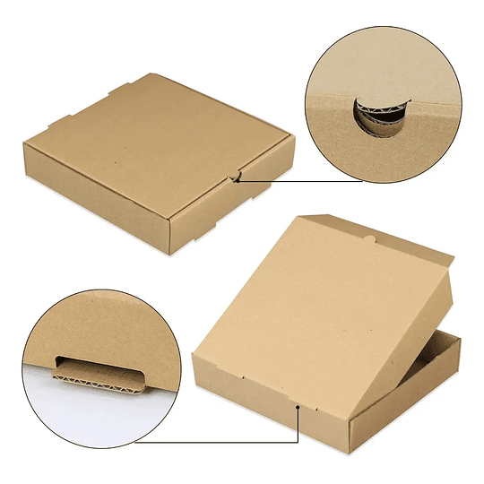 Caja De Pizza Familiar 32x32x4.5 Cm (50 Cajas)