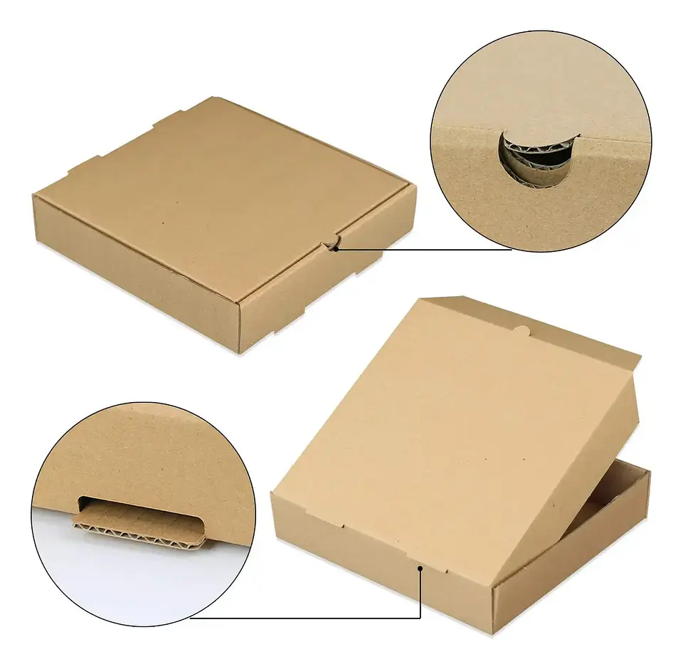 Caja De Pizza Familiar 32x32x4.5 Cm (50 Cajas) 2