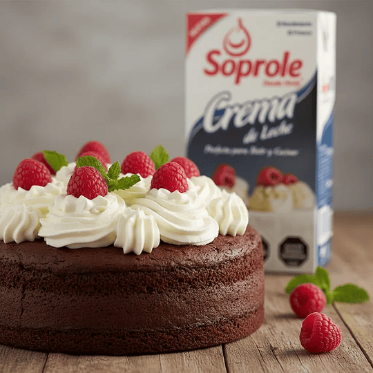 Crema De Leche Soprole 1l Para Batir Y Cocinar 35% Mg
