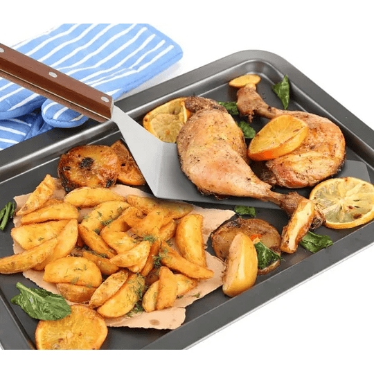 Espatula Churrasquera Gruesa para Hamburguesas Asados Pizzas