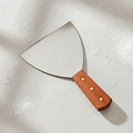 Espatula Churrasquera Recta para Hamburguesas Asados 