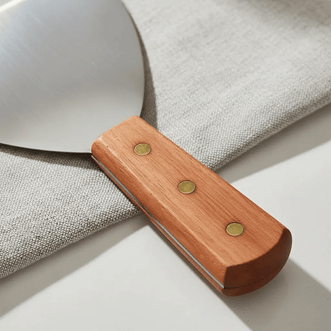 Espatula Churrasquera Recta para Hamburguesas Asados 