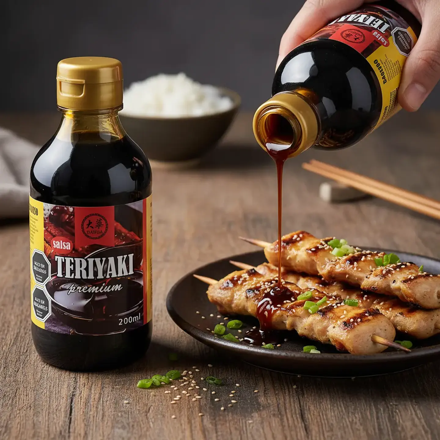 Salsa Teriyaki Botella 200ml 3