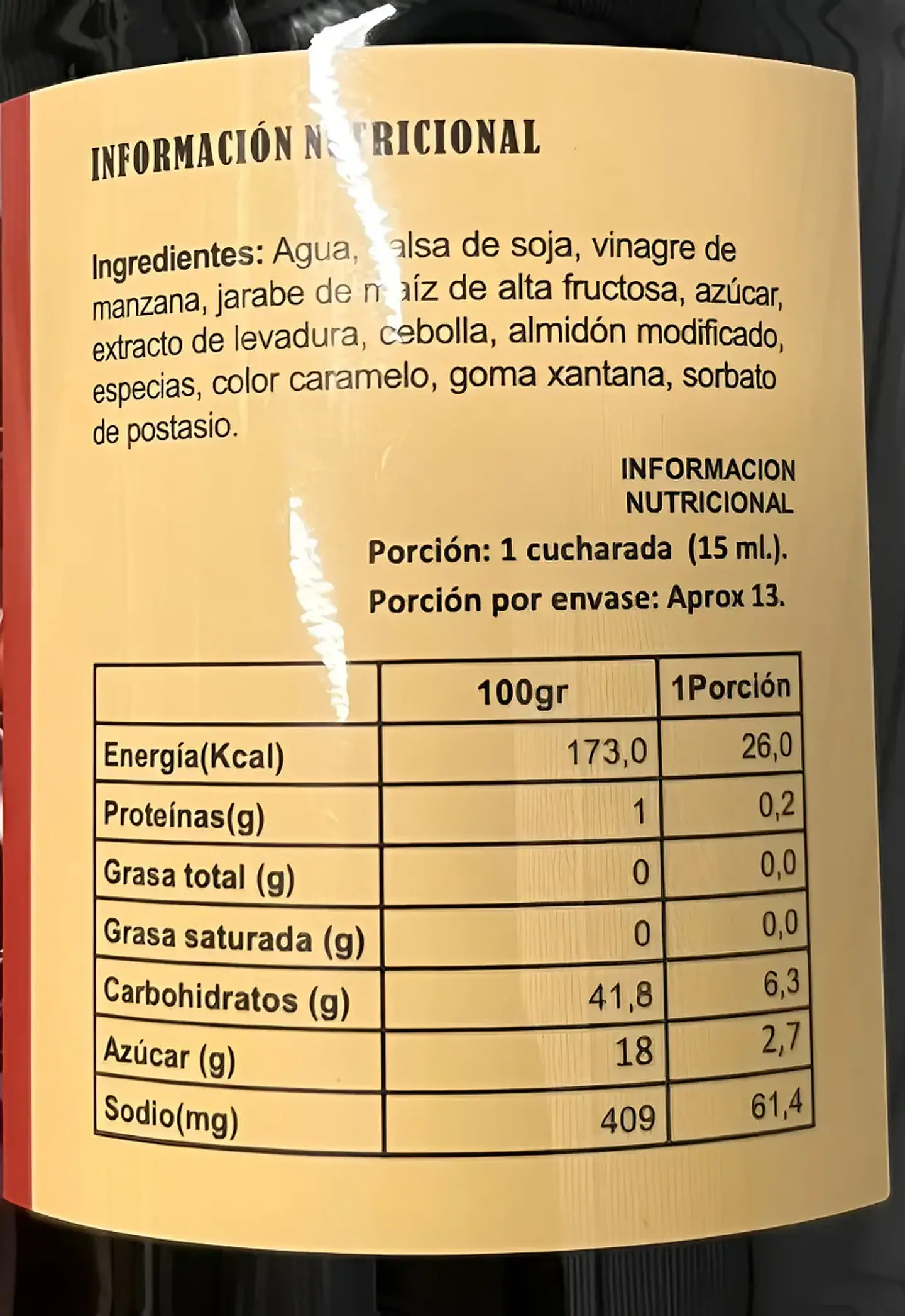 Salsa Teriyaki Botella 200ml 4