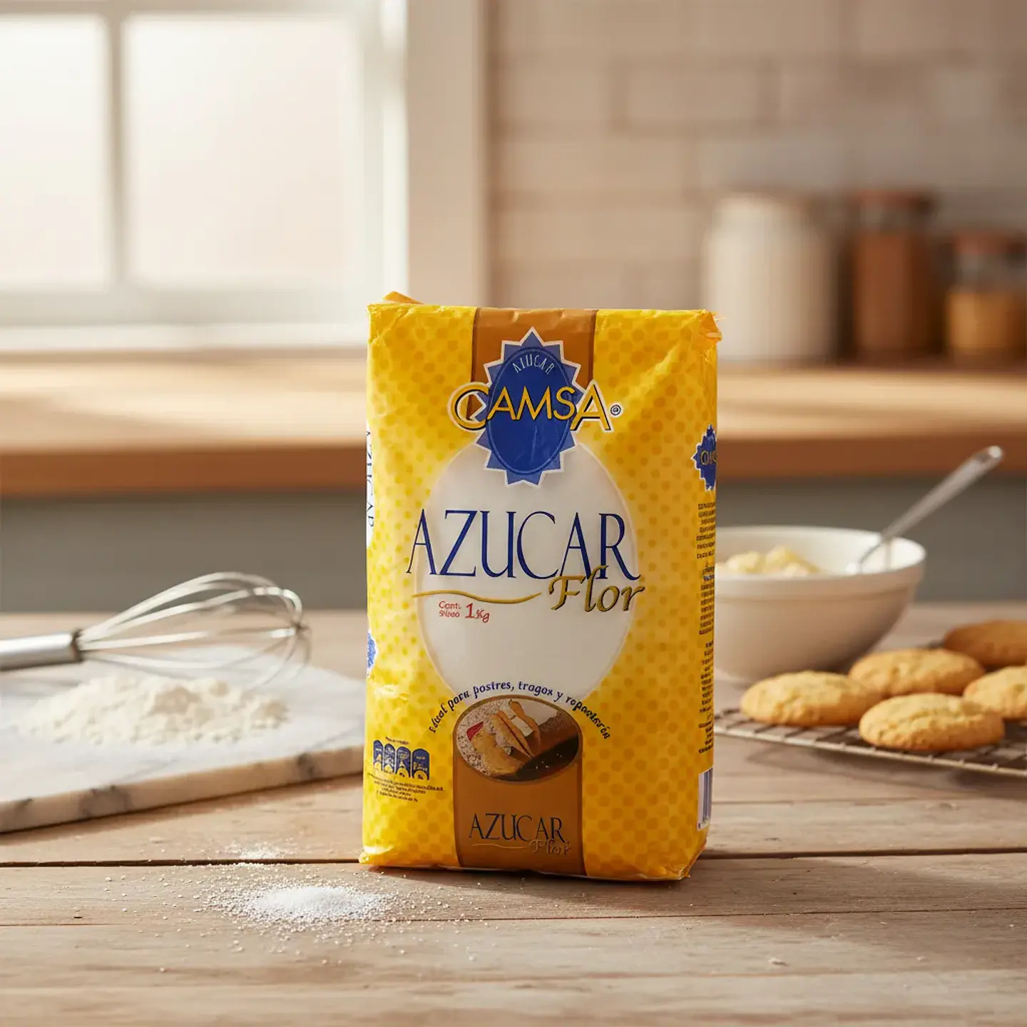 Azúcar Flor Camsa Ideal Para Repostería Bolsa 1kg 3