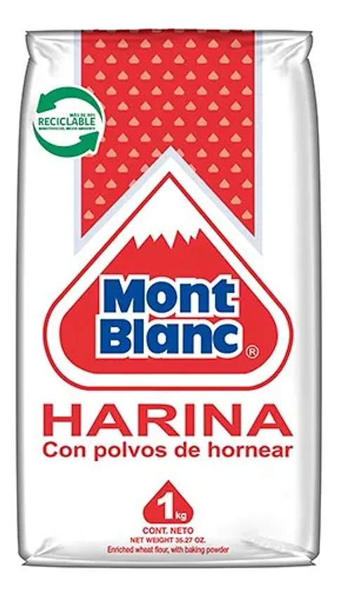 Harina con Polvo Mont Blanc bolsa 1 Kg