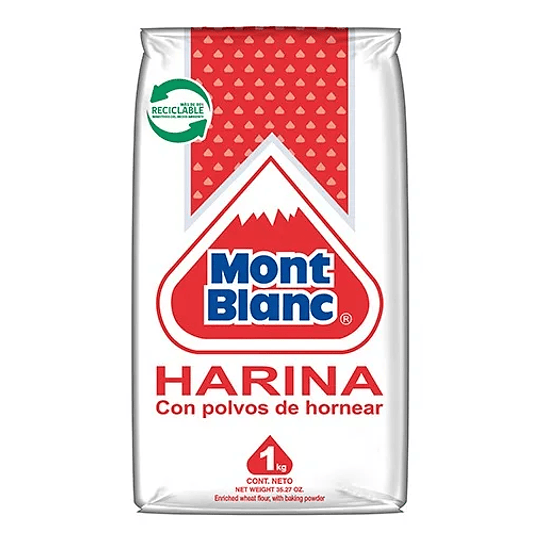 Harina con Polvo Mont Blanc bolsa 1 Kg