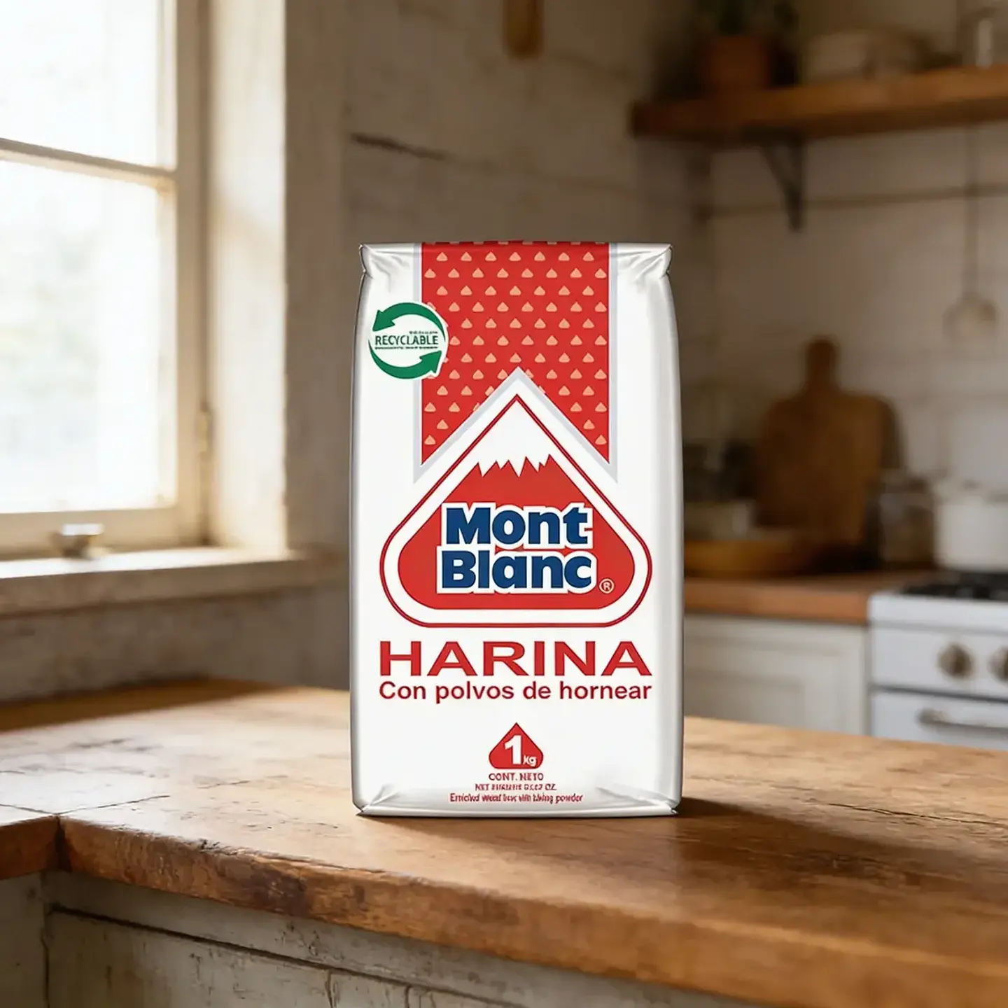 Harina con Polvo Mont Blanc bolsa 1 Kg 3