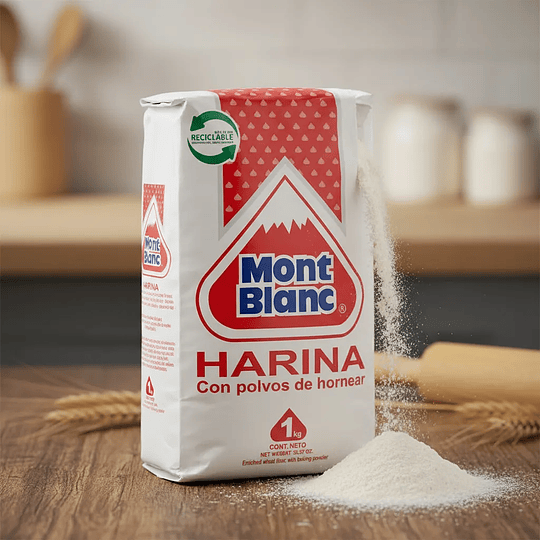 Harina con Polvo Mont Blanc bolsa 1 Kg