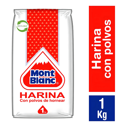 Harina con Polvo Mont Blanc bolsa 1 Kg