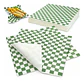 Papel Antigrasa Cuadros Verdes 33x33cm (100hjs) Insumitus® - Miniatura 1