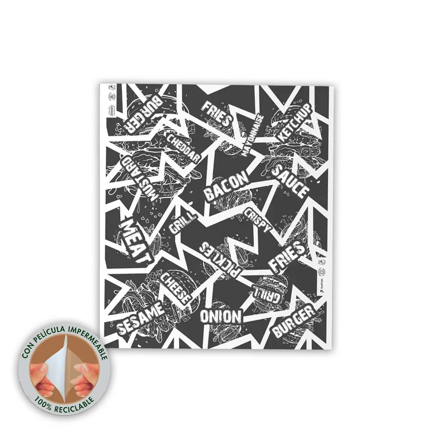 Papel Antigrasa Duofresh 33x37cm Paquete De 100hjs 3