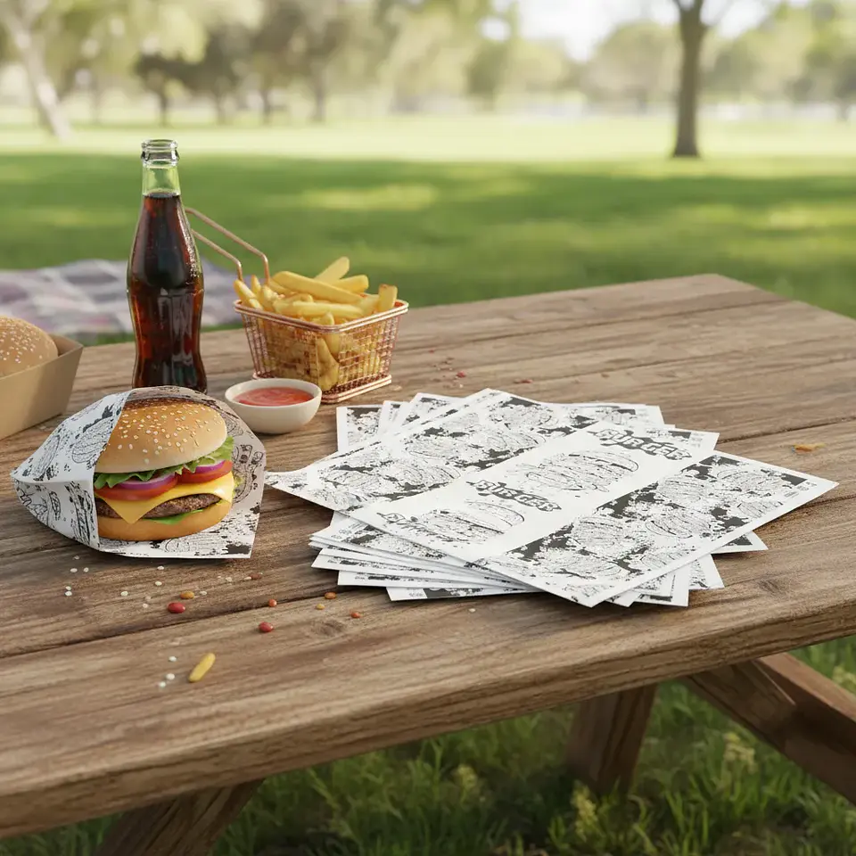 Papel Antigrasa Duofresh 33x37cm Paquete De 100hjs 6