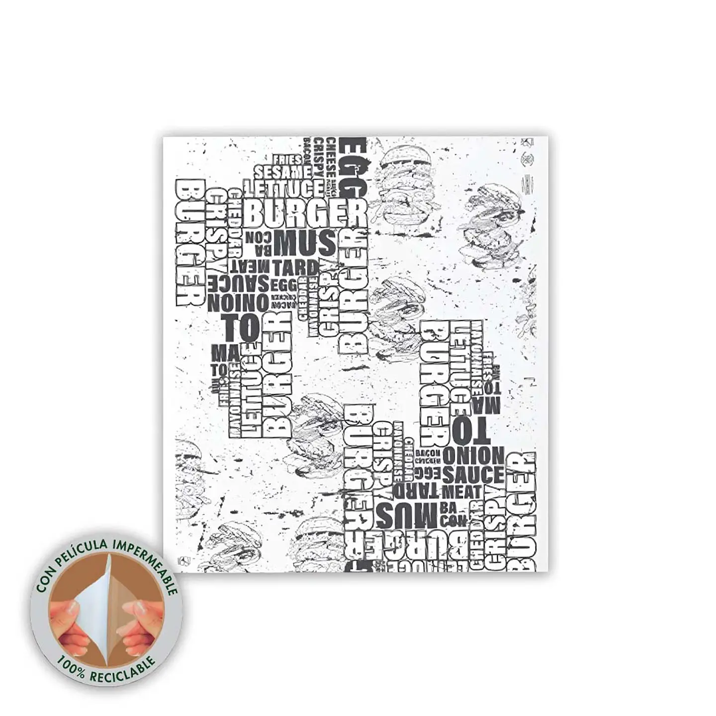 Papel Antigrasa Duofresh 33x37cm Paquete De 100hjs 2