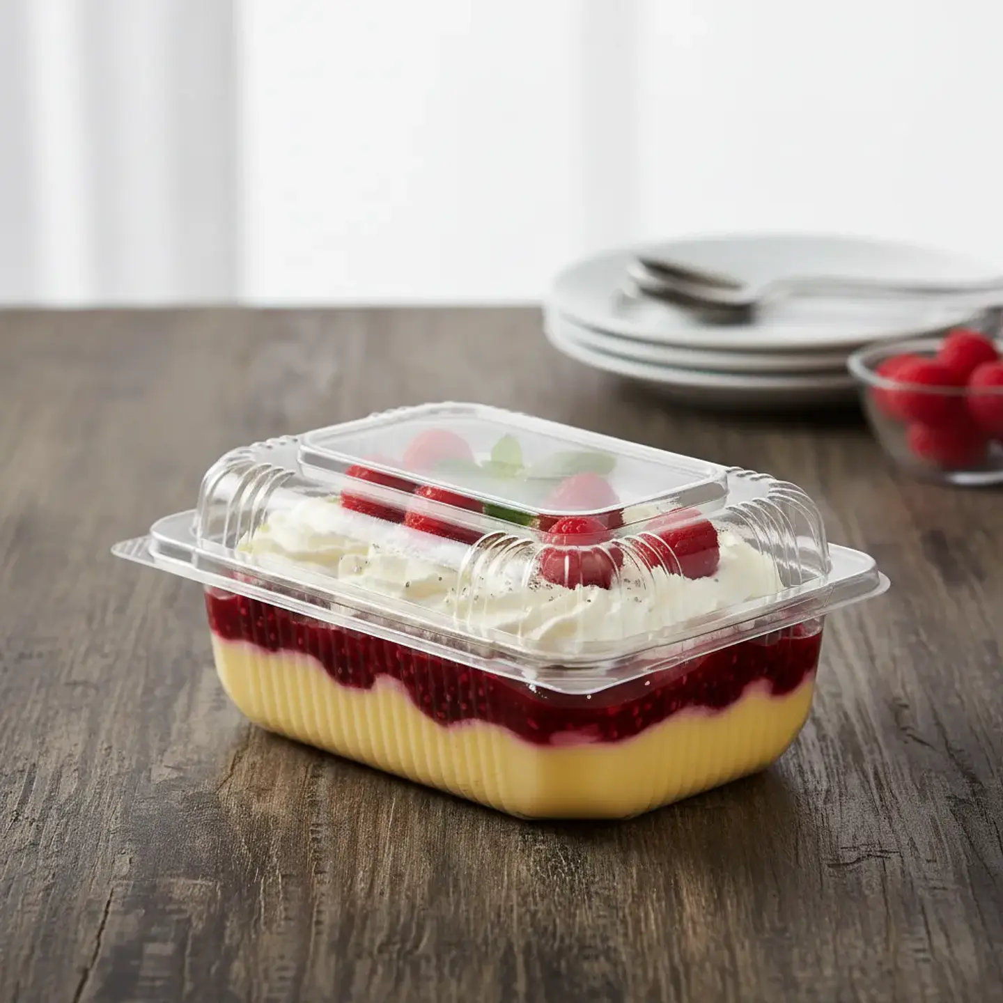 Envase Pet Transparente Para Postres 242 O 10 Piezas Sushi 3