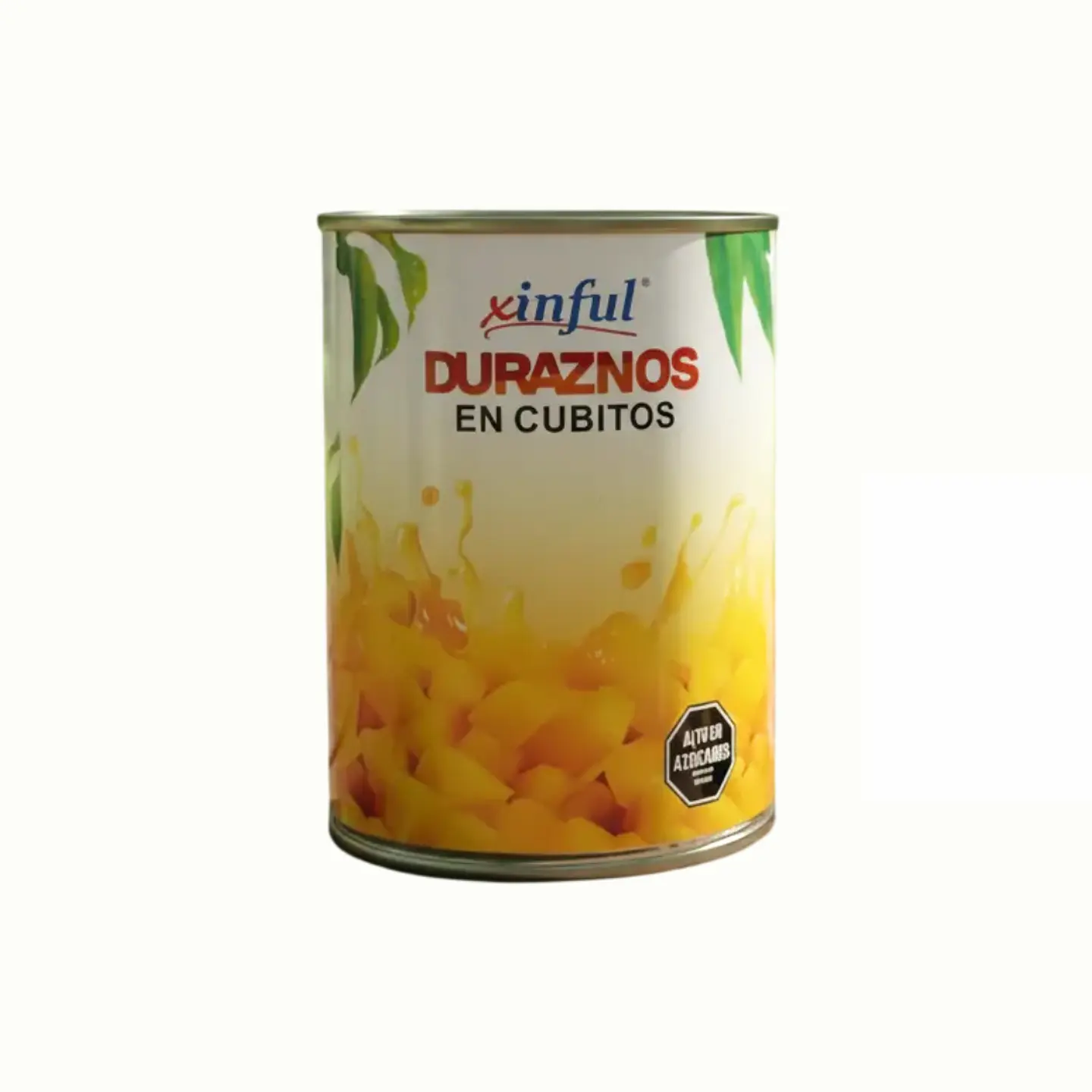 Duraznos En Cubitos Xinful - Lata 590g 1