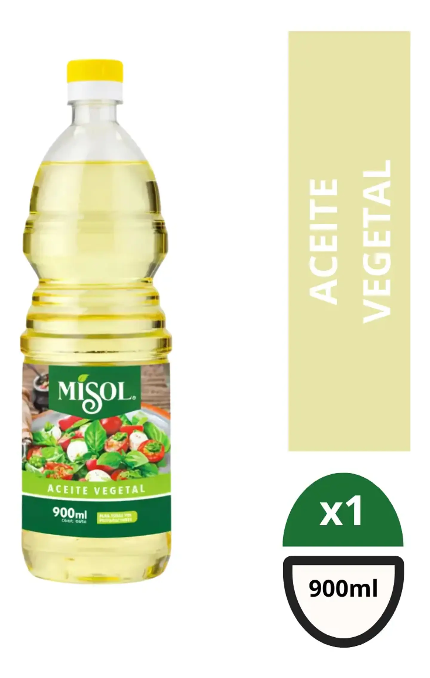 Aceite Vegetal Misol - Botella 900ml 7