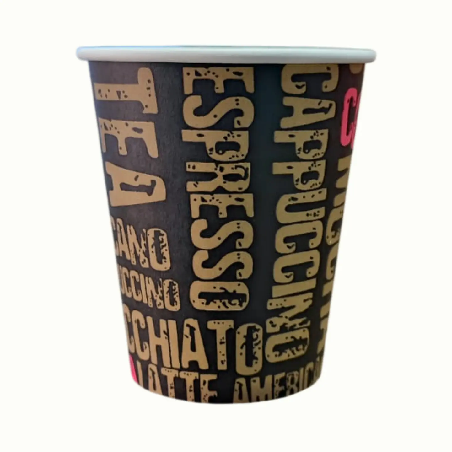 Vaso Negro Polipapel 8oz Diseño (240ml) (50 unidades)  7