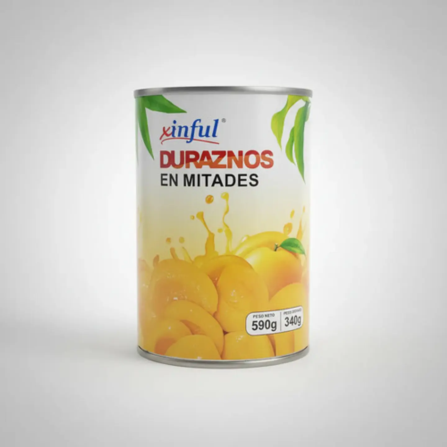 Duraznos En Mitades Xinful - Lata 590g 4